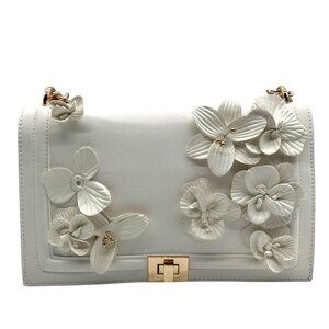 I.N.C. International Concepts Vanilla Ajae Flap Floral Crossbody Bag
